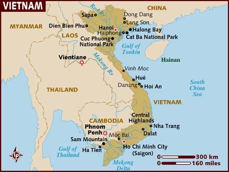 Lonely Planet's Map of Vietnam